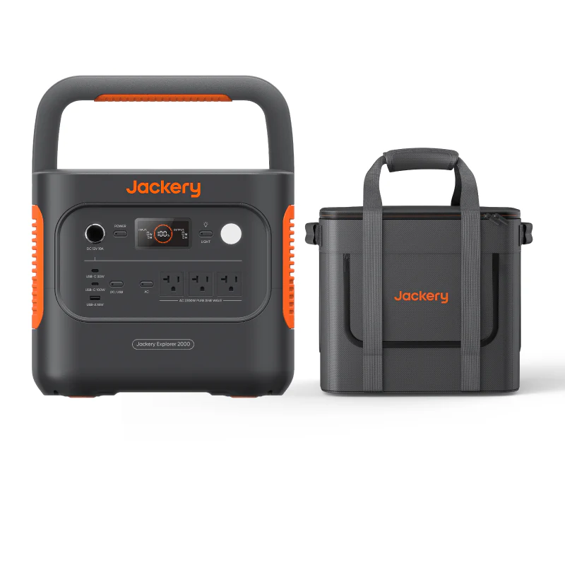Jackery Explorer 2000 v2 Indoor Friendly Portable Power Station, 2042Wh LiFePO4 Battery, 2200W Solar Generator, USB-C PD 100W Fast Charging for Camping, Home Use - Image 3