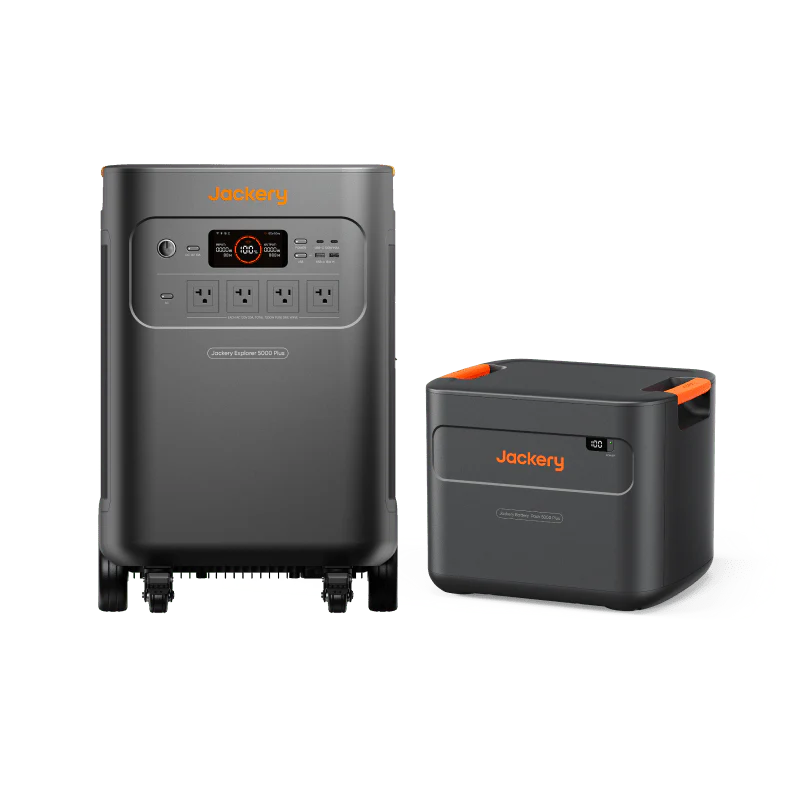 Jackery Solar Generator 5000 Plus Portable Power Station with Extra Battery, 10kWh LiFePO4 Battery, 7200W AC Output Solar Generator for Home Use, Emergency Backup - Image 2