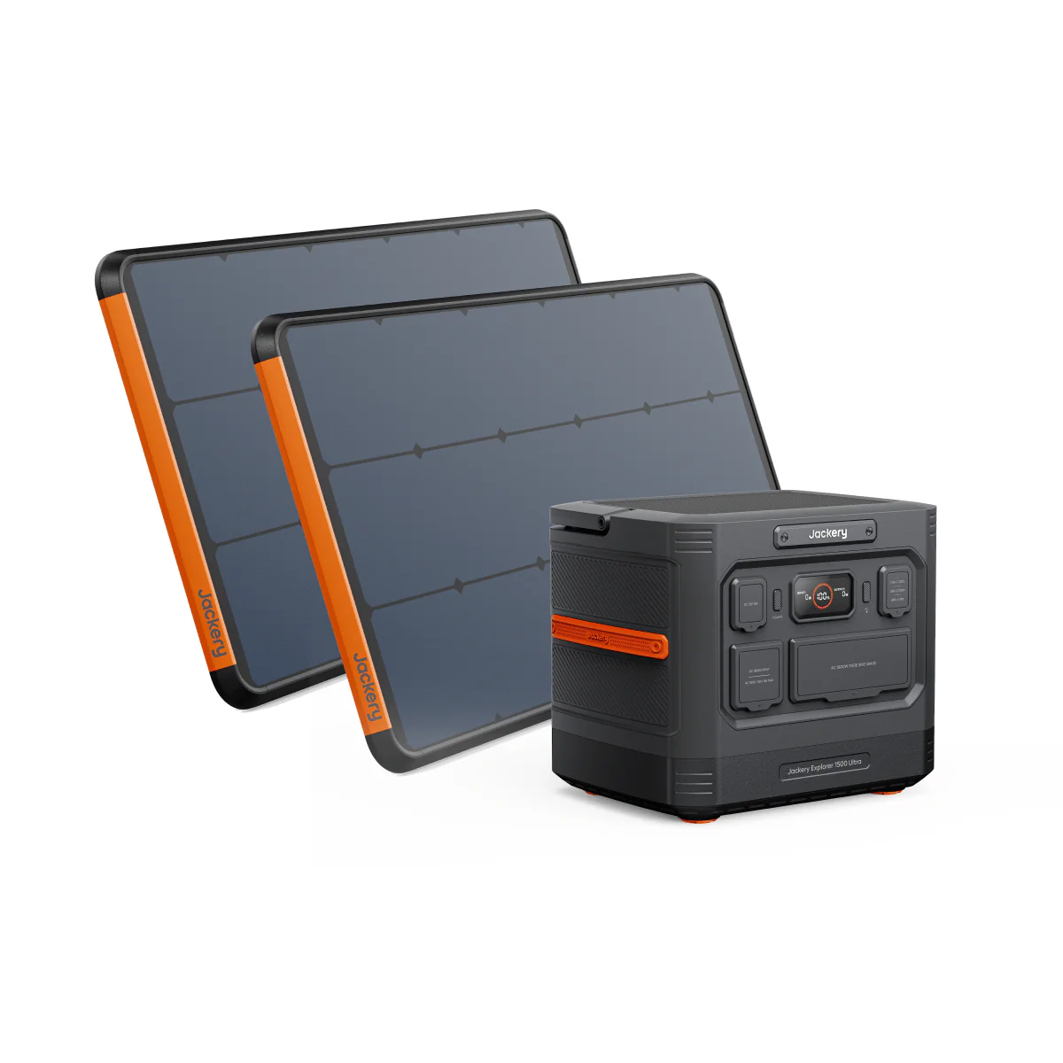 Jackery Solar Generator 1500 Ultra with 2x 100W Prime Solar Panels, 1536Wh LiFePO4 Power Station - Image 2