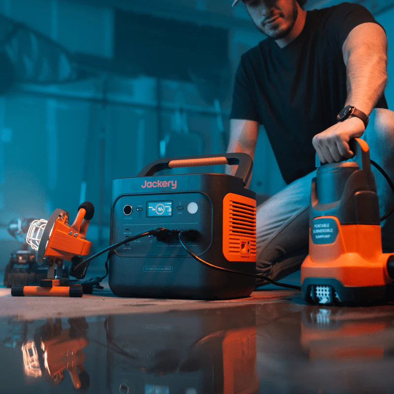 Jackery Explorer 2000 v2 Portable Power Station, 2042Wh LiFePO4 Home Backup Battery, 2200W Solar Generator, USB-C PD 100W Fast Charging for Emergencies, Power Outages, Camping - Image 7