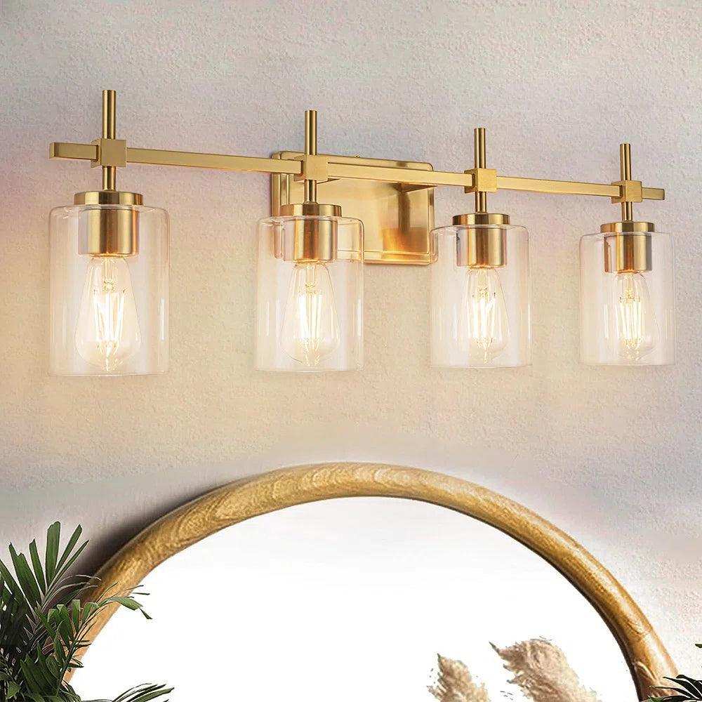 Parrot Uncle Jasper Modern Clear 4-Light Bathroom Vanity Light - Image 14
