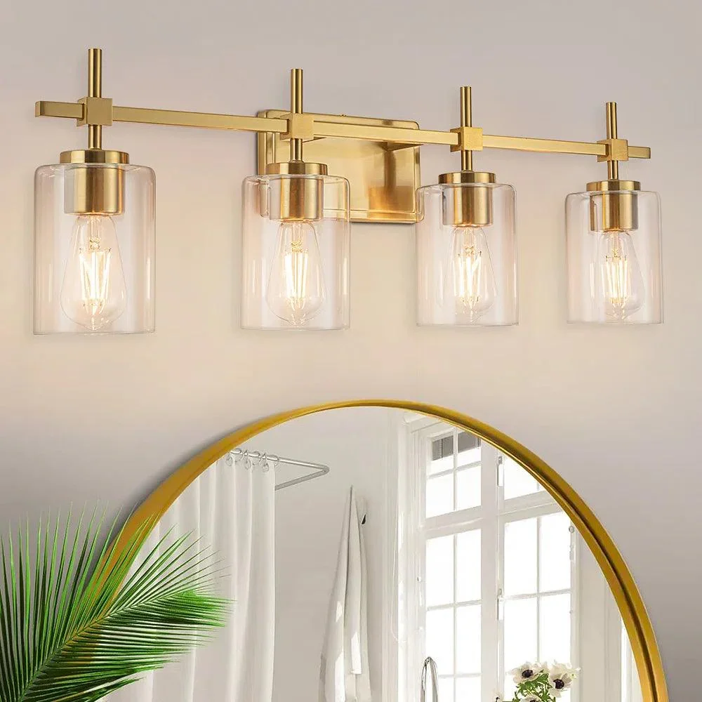 Parrot Uncle Jasper Modern Clear 4-Light Bathroom Vanity Light - Image 16