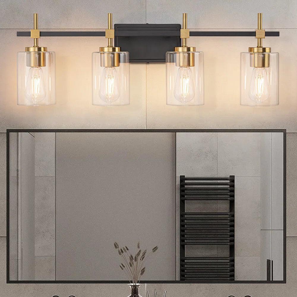 Parrot Uncle Jasper Modern Clear 4-Light Bathroom Vanity Light - Image 4