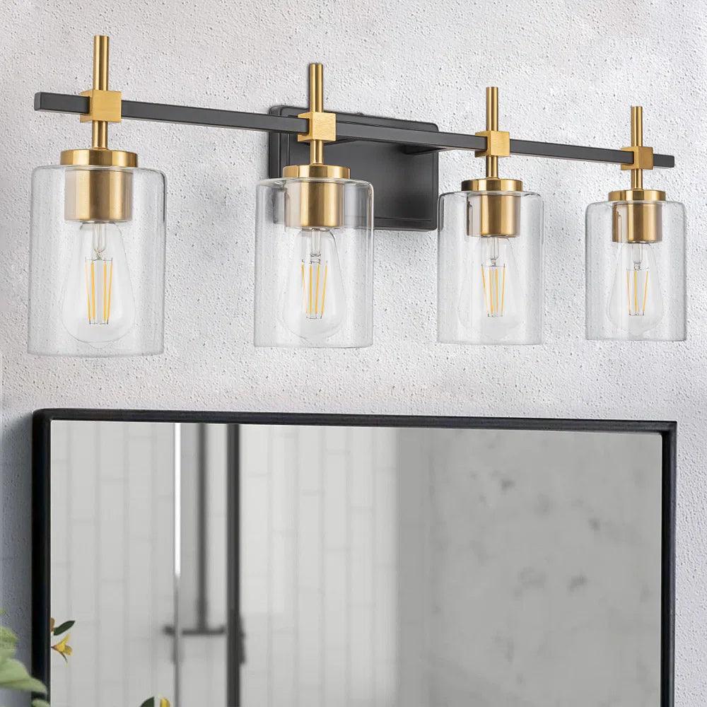 Parrot Uncle Jasper Modern Clear 4-Light Bathroom Vanity Light - Image 5
