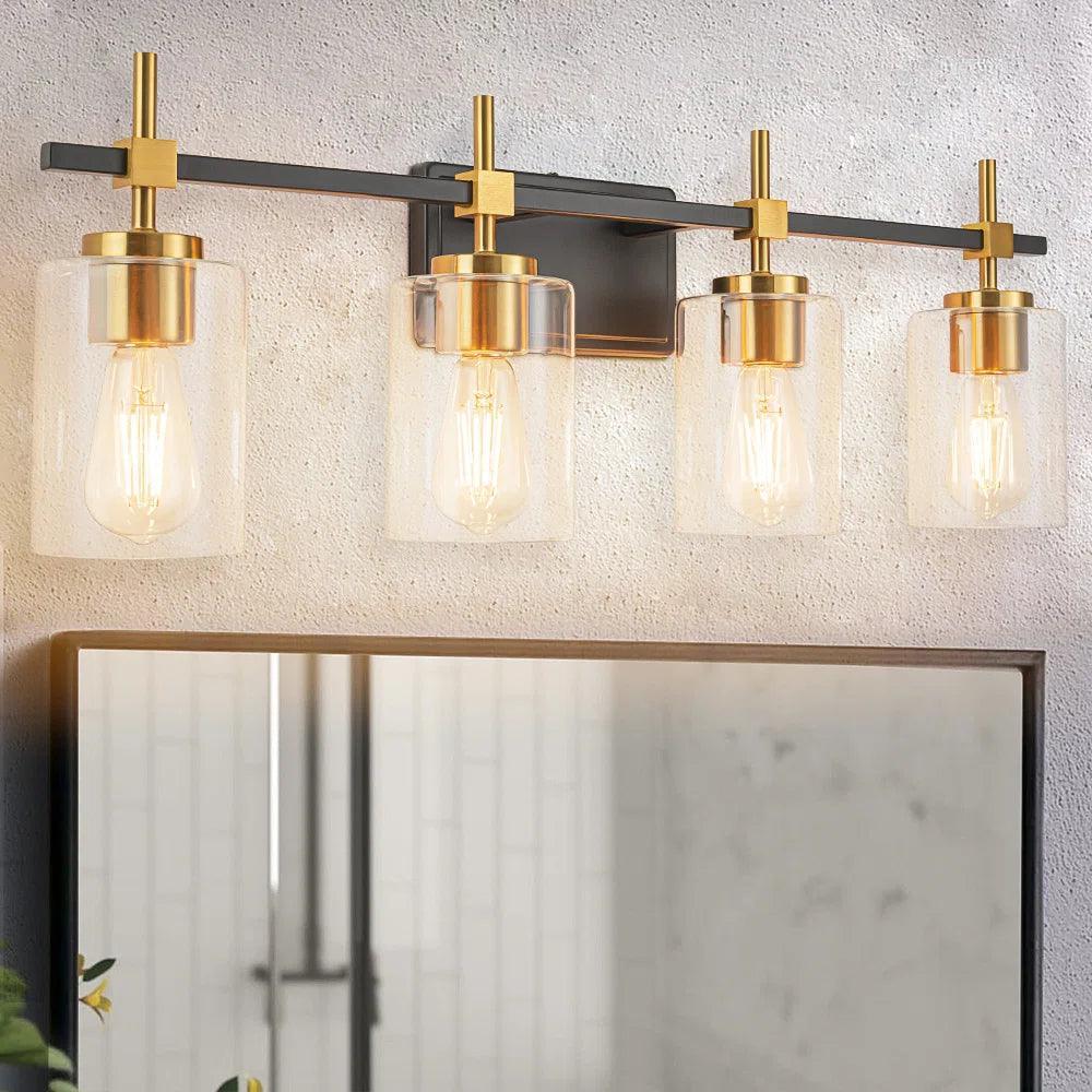 Parrot Uncle Jasper Modern Clear 4-Light Bathroom Vanity Light - Image 7