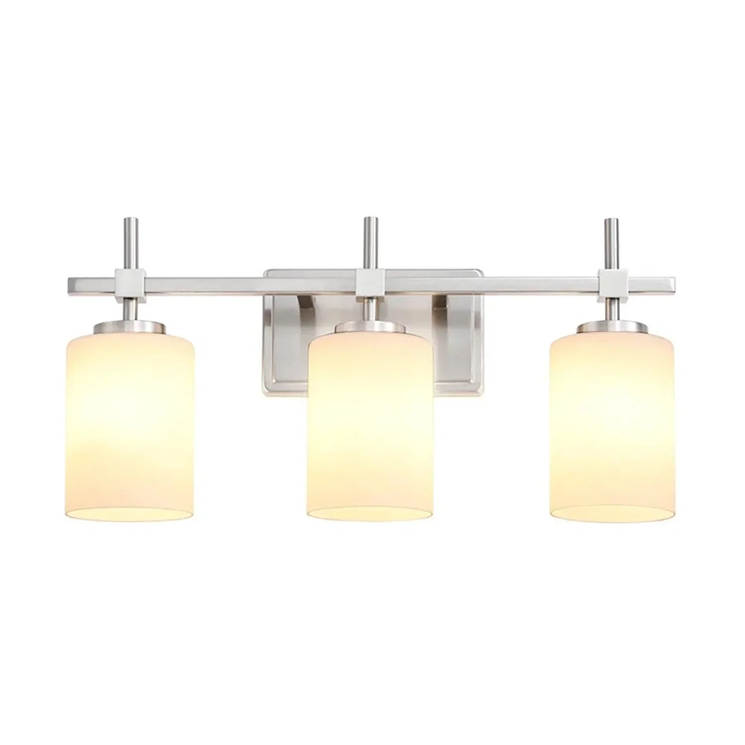 Parrot Uncle Jasper Modern Frosted Glass 3-Light Bathroom Vanity Light - Image 9