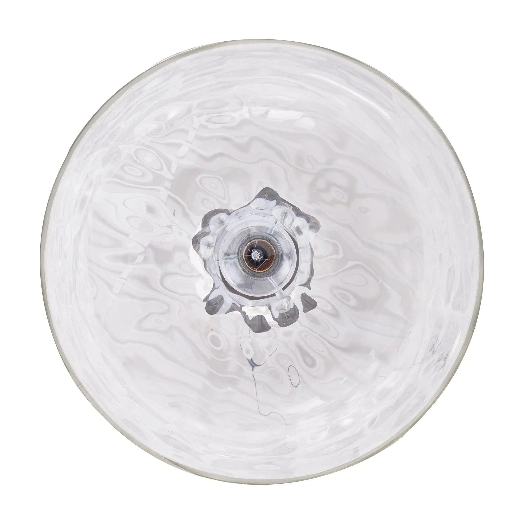 Parrot Uncle Kara Farmhouse 1-Light Textured Glass Nickel Island Pendant Light - Image 3