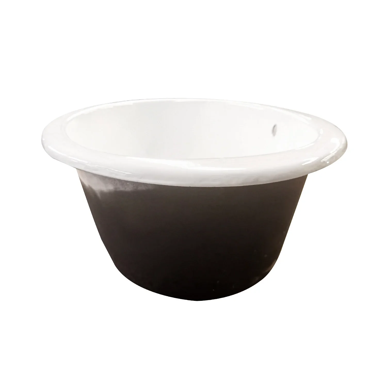 Kingston Brass Aqua Eden 65" Cast Iron Oval Drop-In Tub with Center Drain, White (VCTPN653517) - Image 3