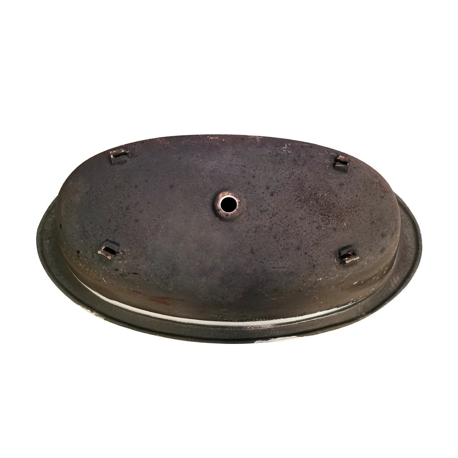 Kingston Brass Aqua Eden 65" Cast Iron Oval Drop-In Tub with Center Drain, White (VCTPN653517) - Image 4