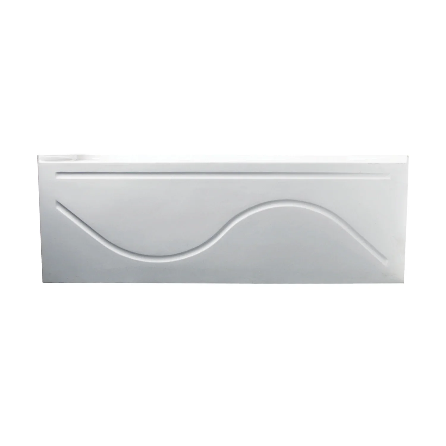 Kingston Brass Aqua Eden 60" Acrylic Rectangular 3-Wall Alcove Tub with Anti Skid and Left Hand Drain Hole, Glossy White (VTAP603216L) - Image 3