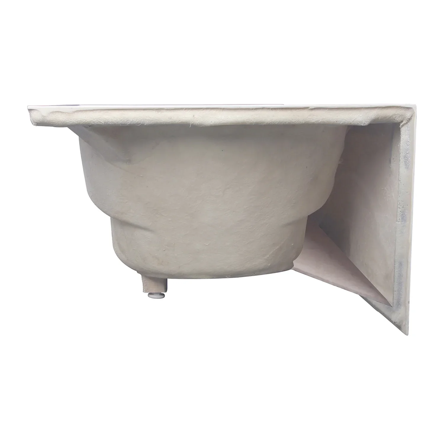 Kingston Brass Aqua Eden 60" Acrylic Rectangular 3-Wall Alcove Tub with Anti Skid and Right Hand Drain Hole, Glossy White (VTAP603216R) - Image 6