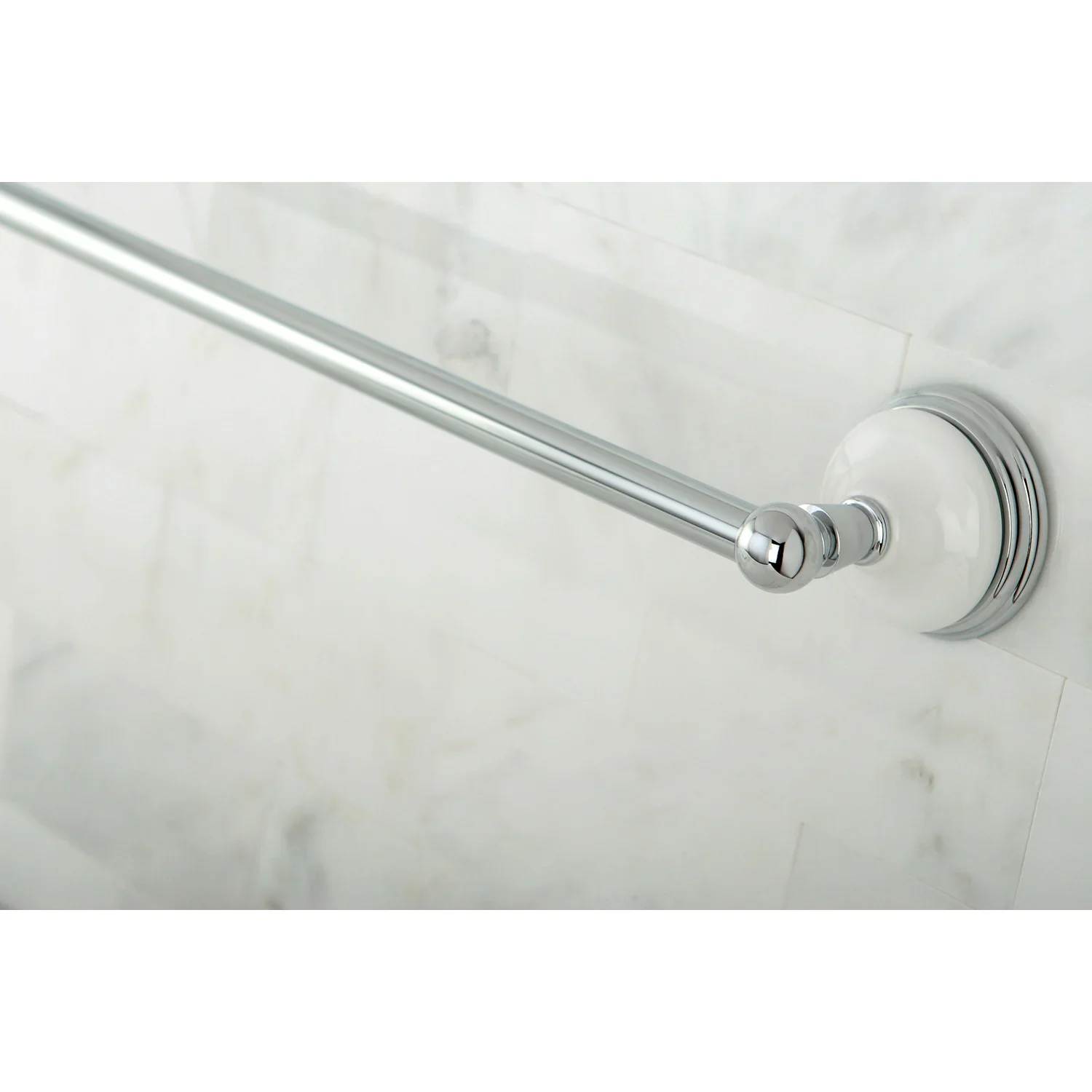 Kingston Brass Victorian 24" Single Towel Bar, Polished Chrome (BA1111C) - Image 3