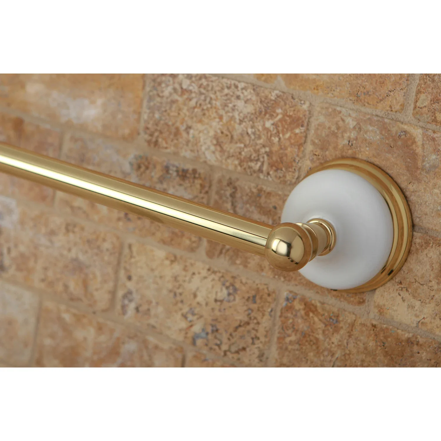 Kingston Brass Victorian 24" Single Towel Bar, Polished Brass (BA1111PB) - Image 3