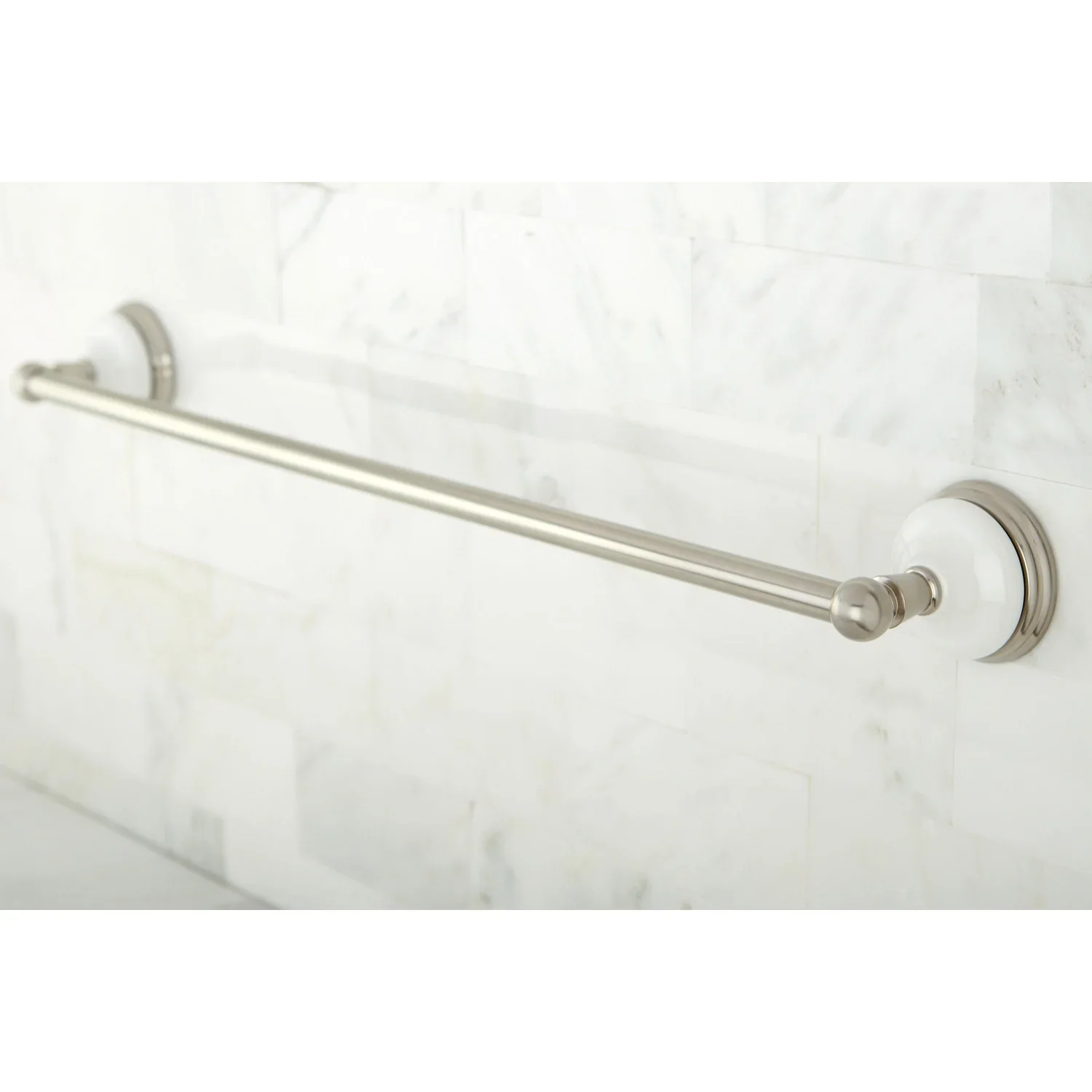 Kingston Brass Victorian 24" Single Towel Bar, Brushed Nickel (BA1111SN) - Image 2