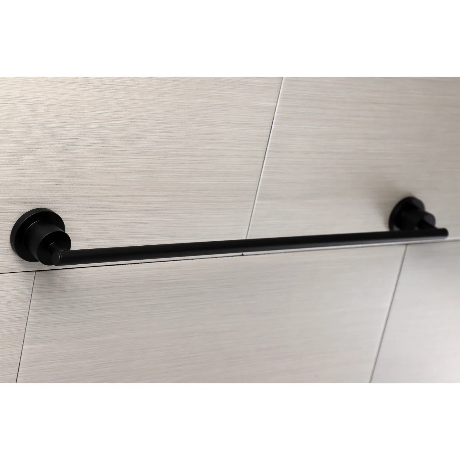 Kingston Brass Concord 24" Single Towel Bar, Matte Black (BA8211MB) - Image 2