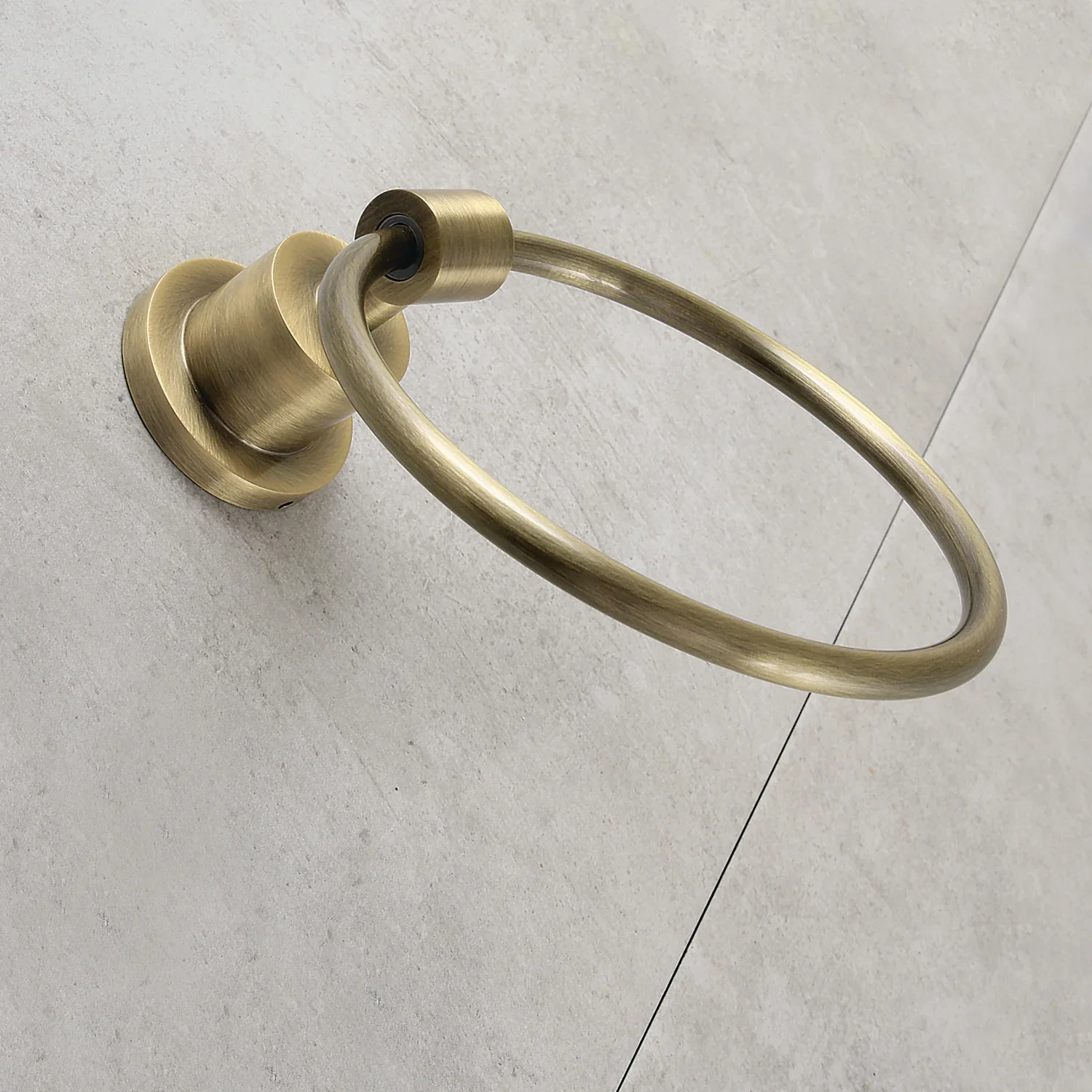 Kingston Brass Concord 6" Towel Ring, Antique Brass (BA8214AB) - Image 2