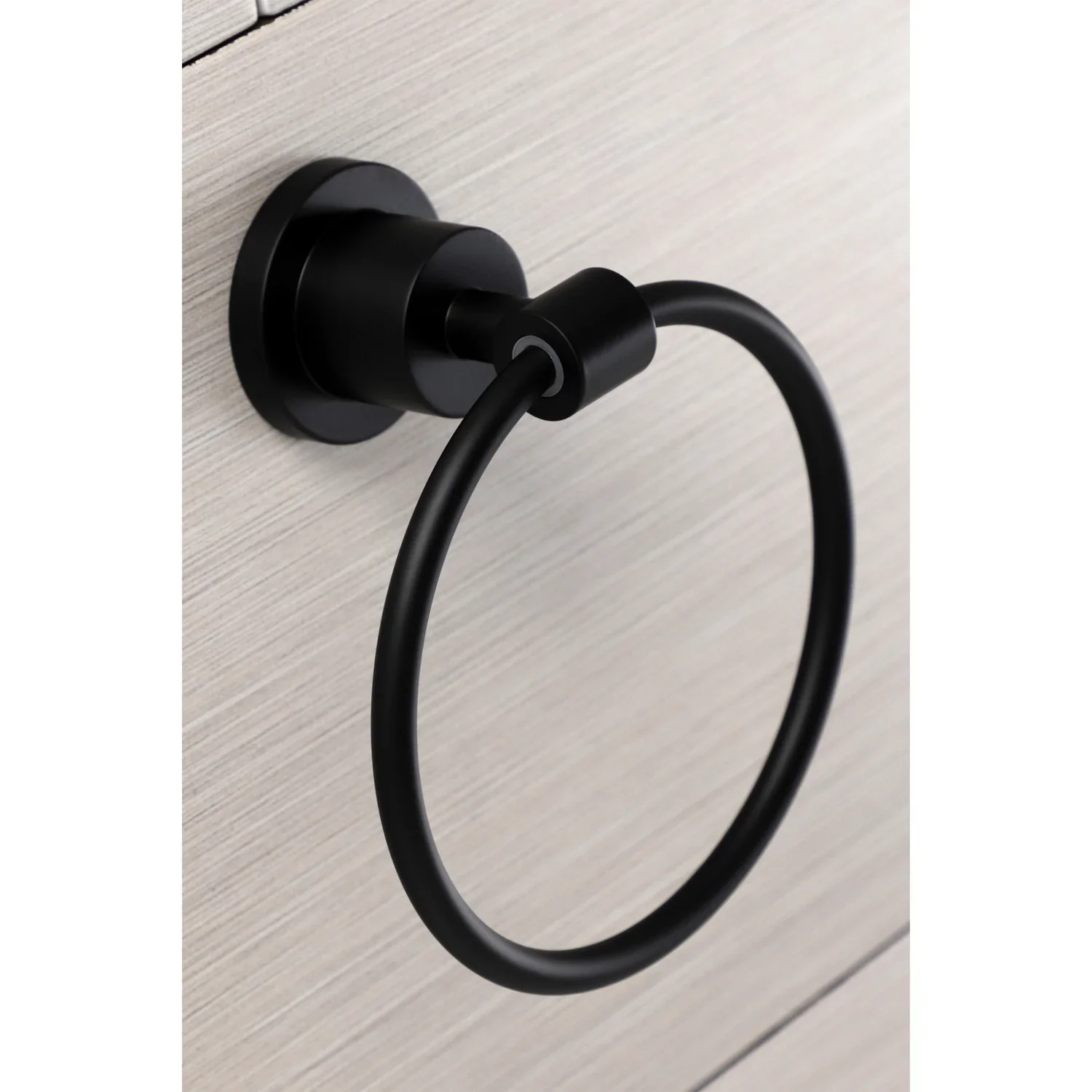 Kingston Brass Concord 6" Towel Ring, Matte Black (BA8214MB) - Image 2