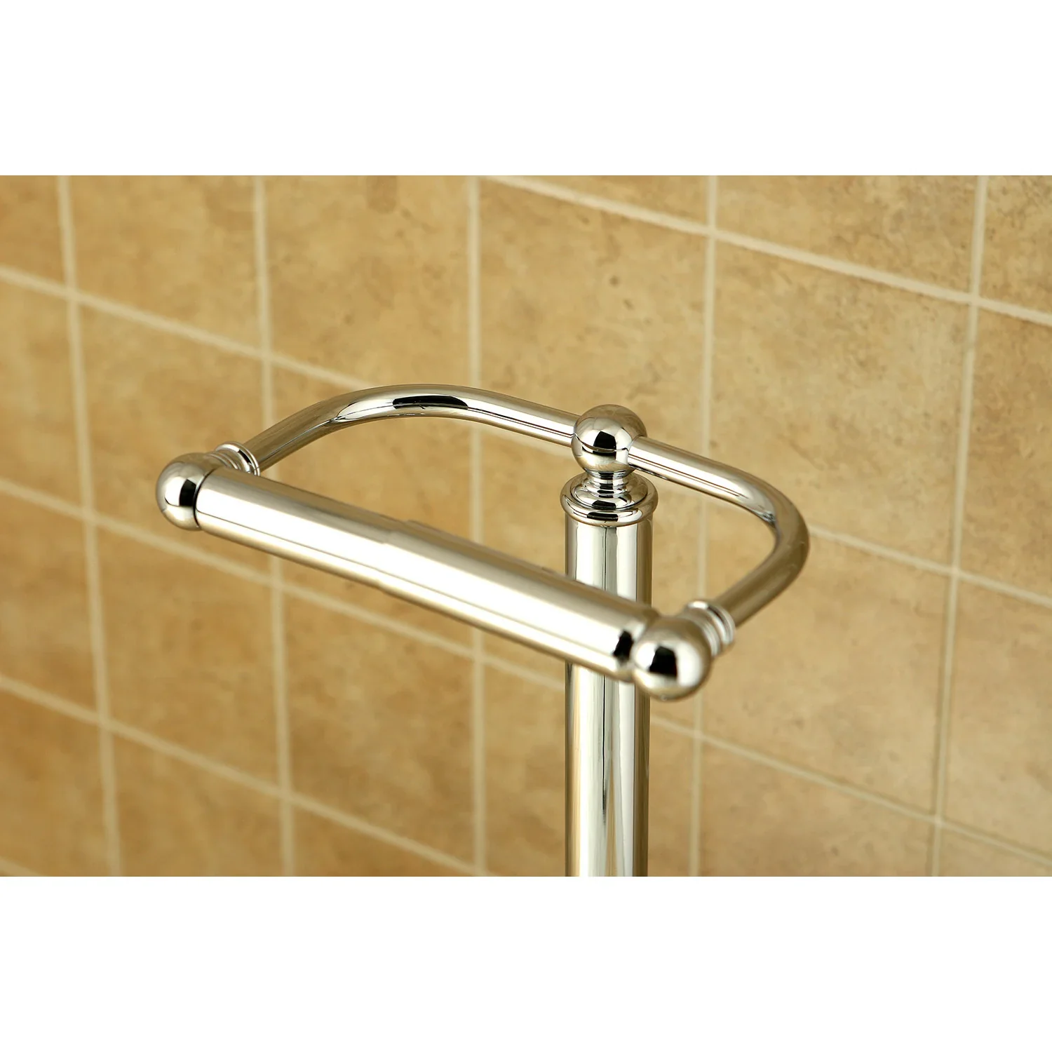 Kingston Brass Vintage Freestanding Toilet Paper Holder, Polished Chrome (CC2001) - Image 2