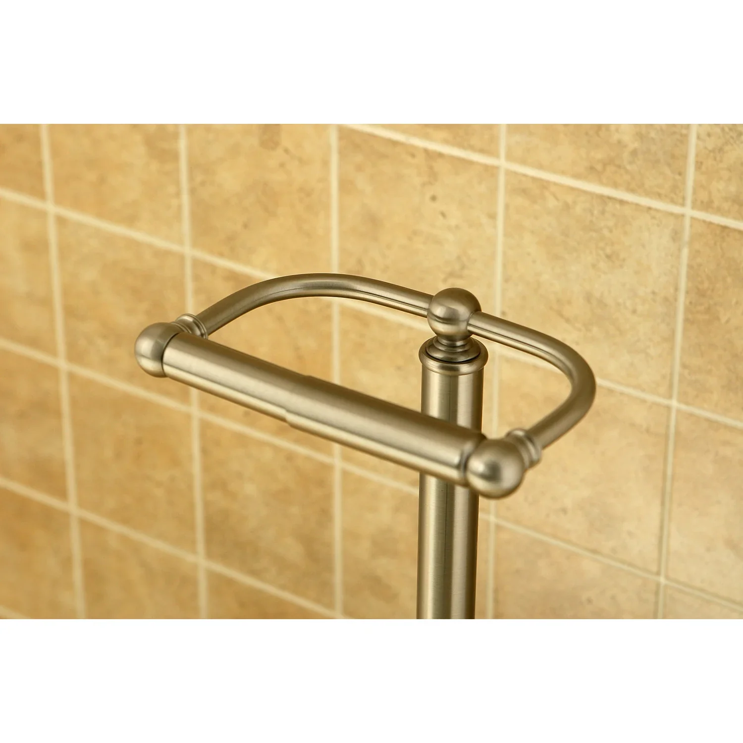 Kingston Brass Vintage Freestanding Toilet Paper Holder, Brushed Nickel (CC2008) - Image 2