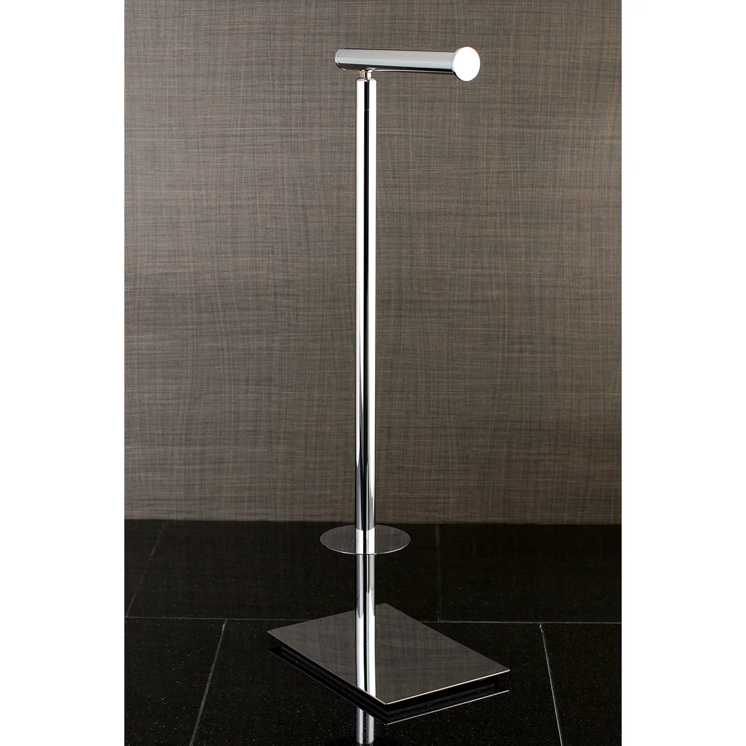 Kingston Brass Claremont Freestanding Toilet Paper Holder, Polished Chrome (CC8001) - Image 3
