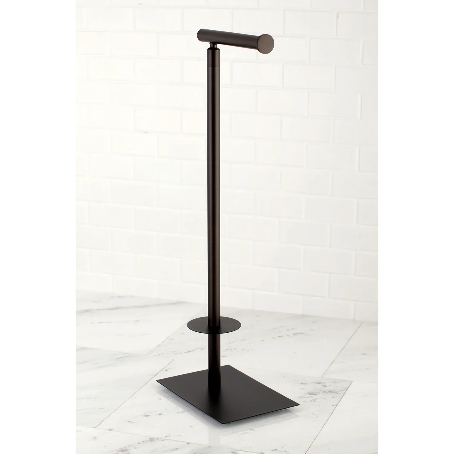 Kingston Brass Claremont Freestanding Toilet Paper Holder, Oil Rubbed Bronze (CC8005) - Image 3