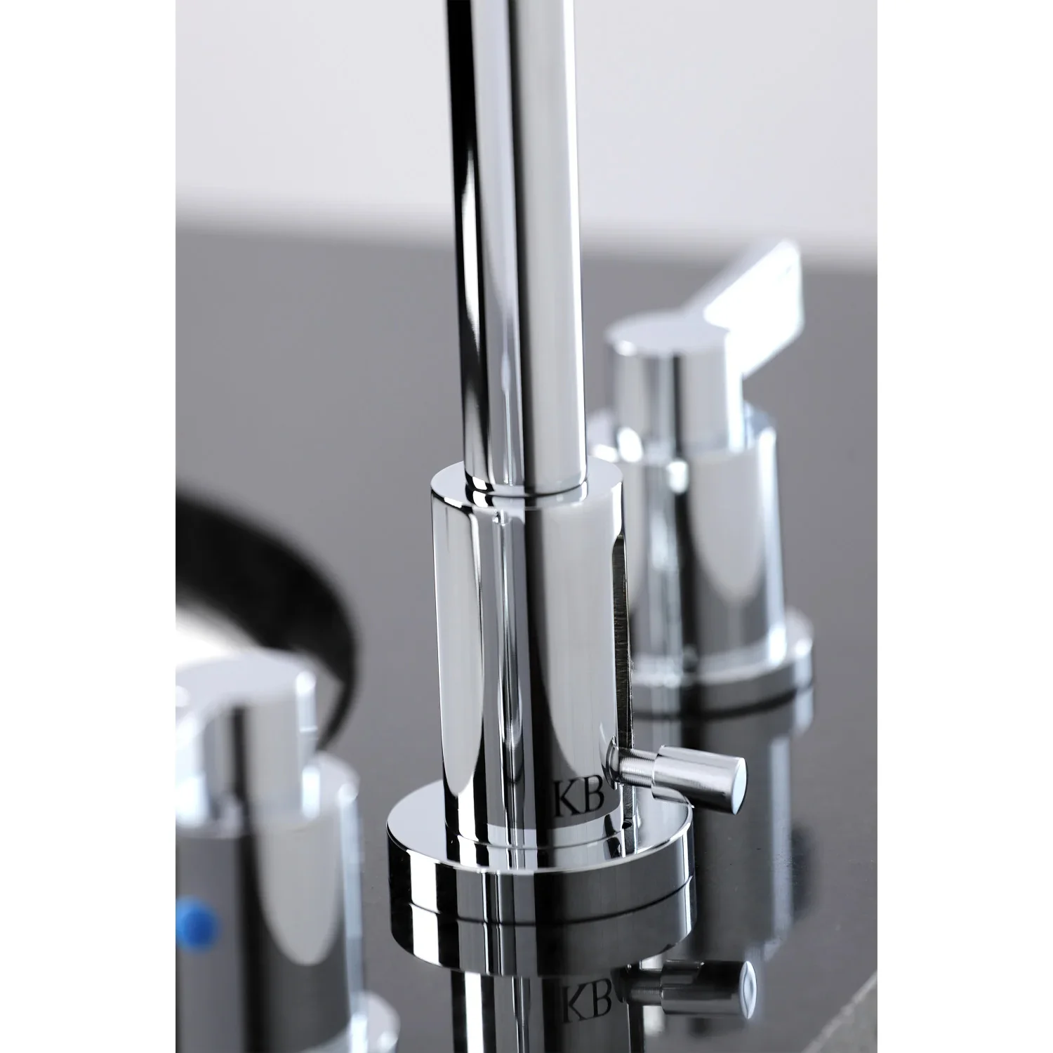 Kingston Brass NuvoFusion Widespread Bathroom Faucet with Brass Pop-Up, Polished Chrome (FSC8921NDL) - Image 6