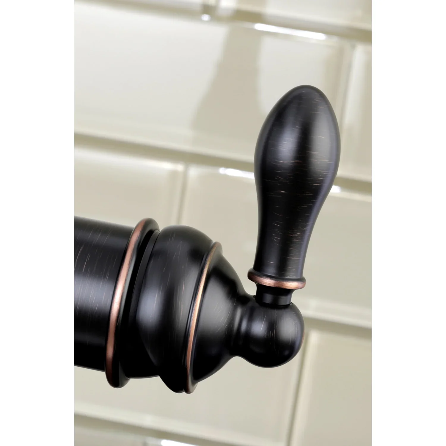 Kingston Brass Gourmetier American Classic Single-Handle Pull-Down Kitchen Faucet, Naples Bronze (GSY7776ACL) - Image 4