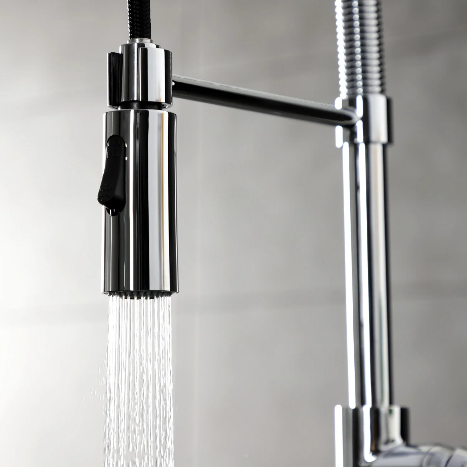 Kingston Brass Gourmetier Continental Single-Handle Deck-Mount Pre-Rinse Kitchen Faucet, Polished Chrome (LS8771CTL) - Image 6