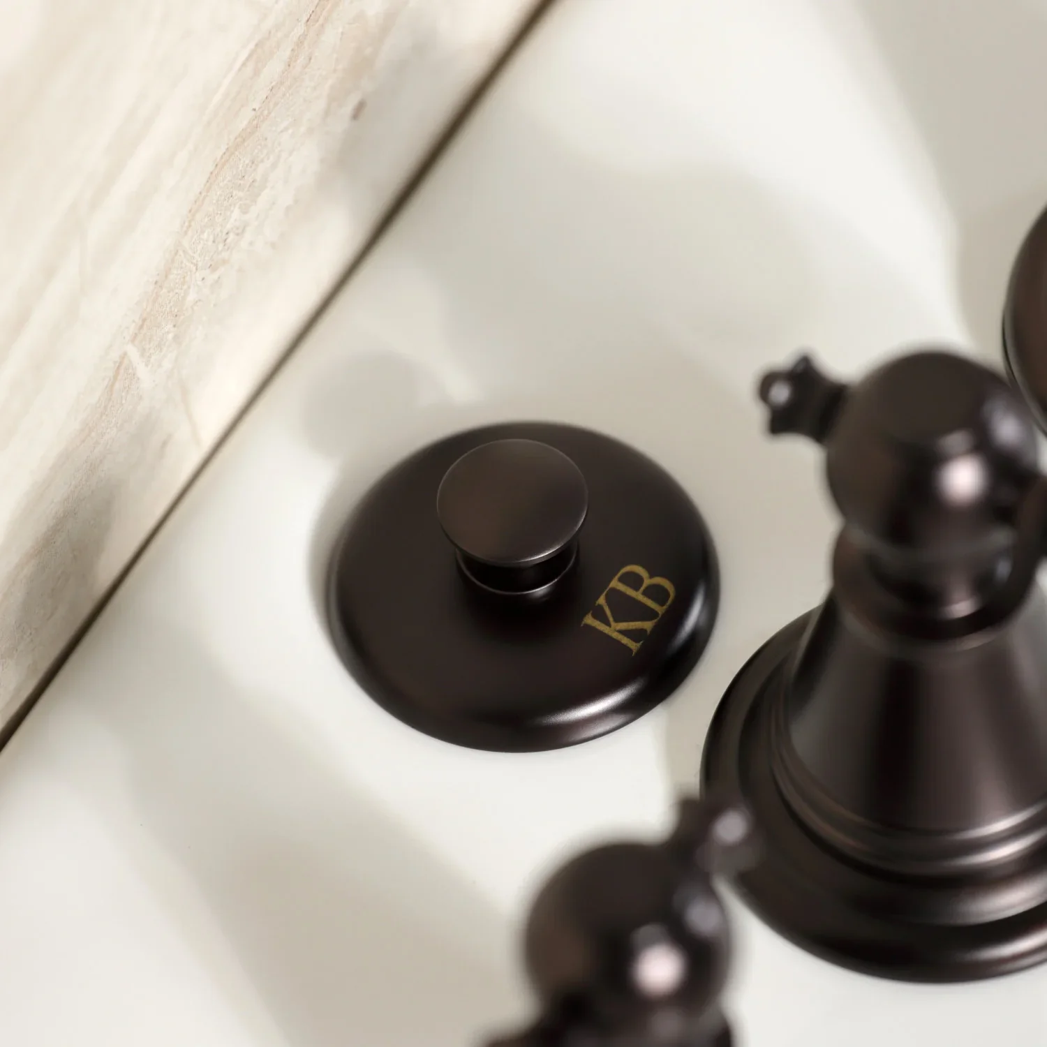 Kingston Brass Victorian Three-Handle Bidet Faucet with Brass Pop-Up, Oil Rubbed Bronze (KB325AL) - Image 9