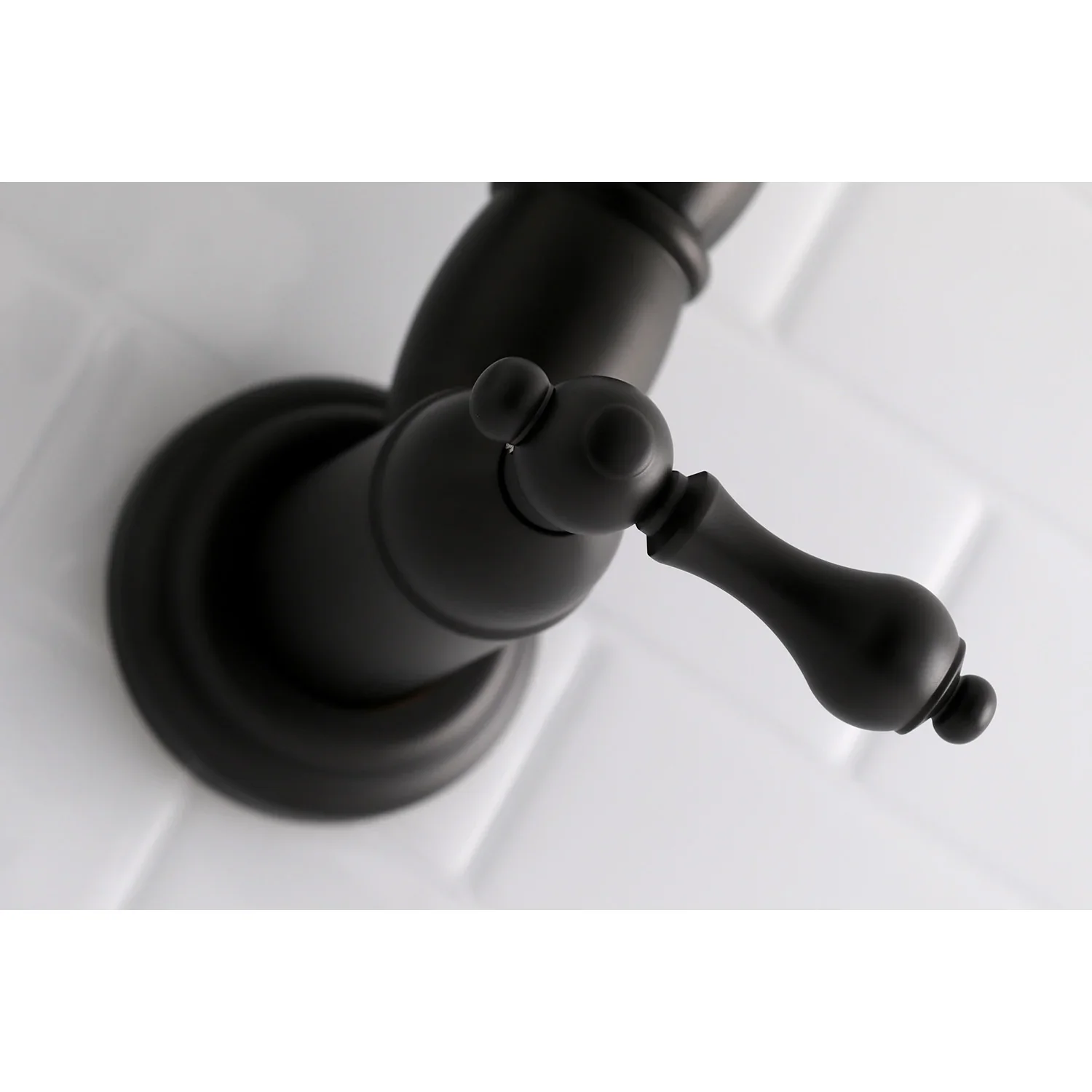 Kingston Brass Restoration Wall Mount Pot Filler Faucet, Matte Black (KS3100AL) - Image 3