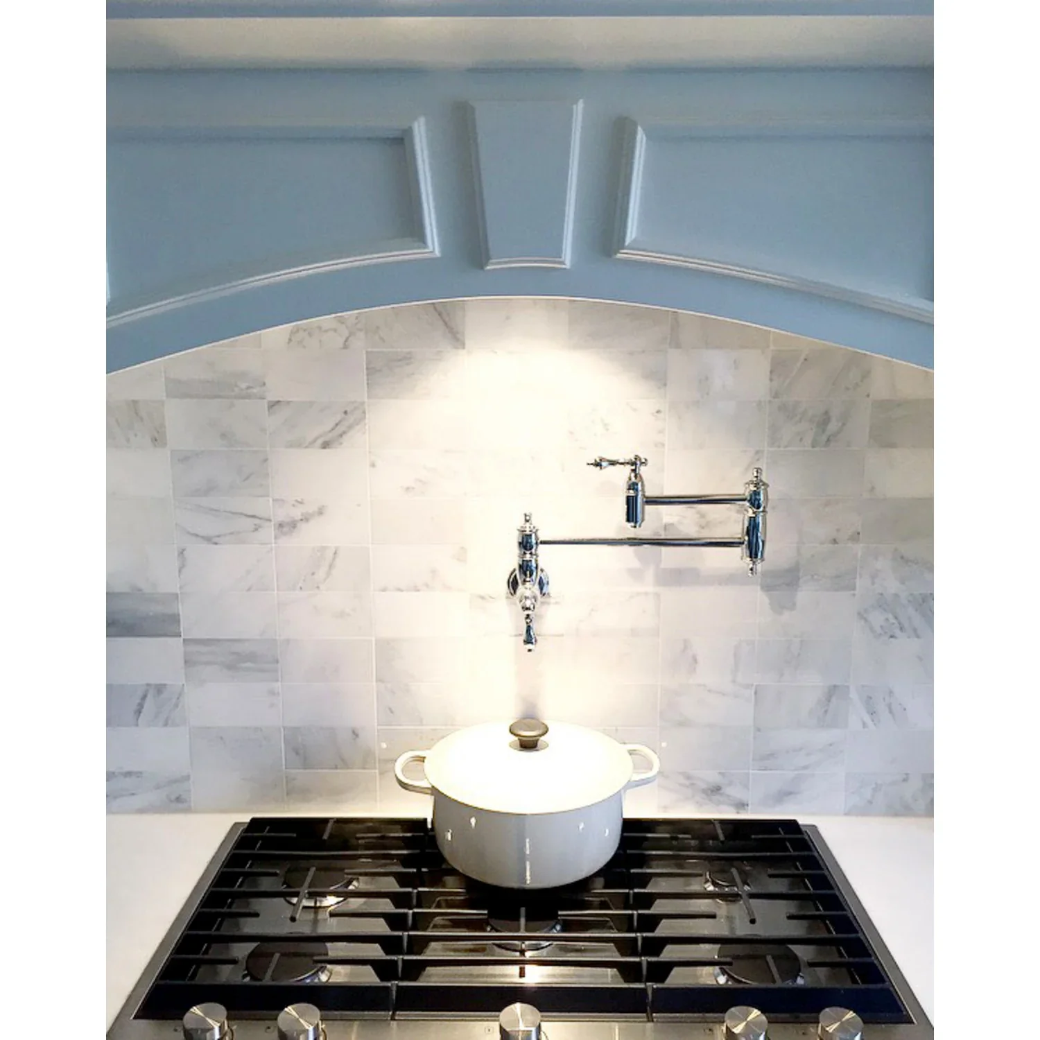 Kingston Brass Restoration Wall Mount Pot Filler Faucet, Polished Chrome (KS3101AL) - Image 11