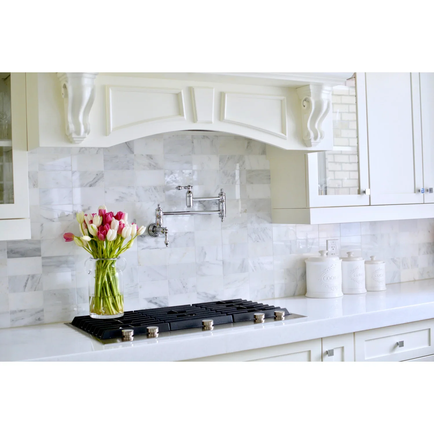 Kingston Brass Restoration Wall Mount Pot Filler Faucet, Polished Chrome (KS3101AL) - Image 2