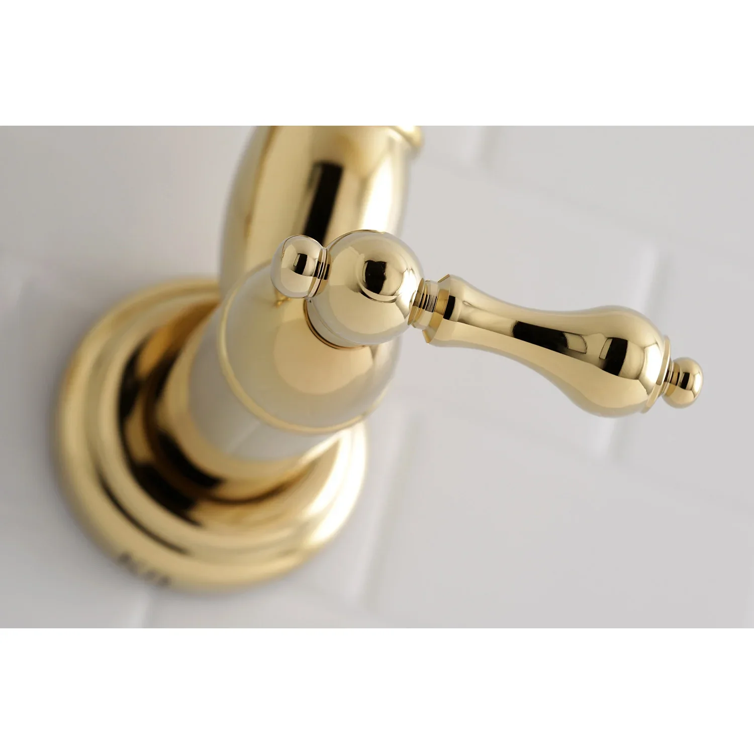 Kingston Brass Restoration Wall Mount Pot Filler Faucet, Polished Brass (KS3102AL) - Image 3