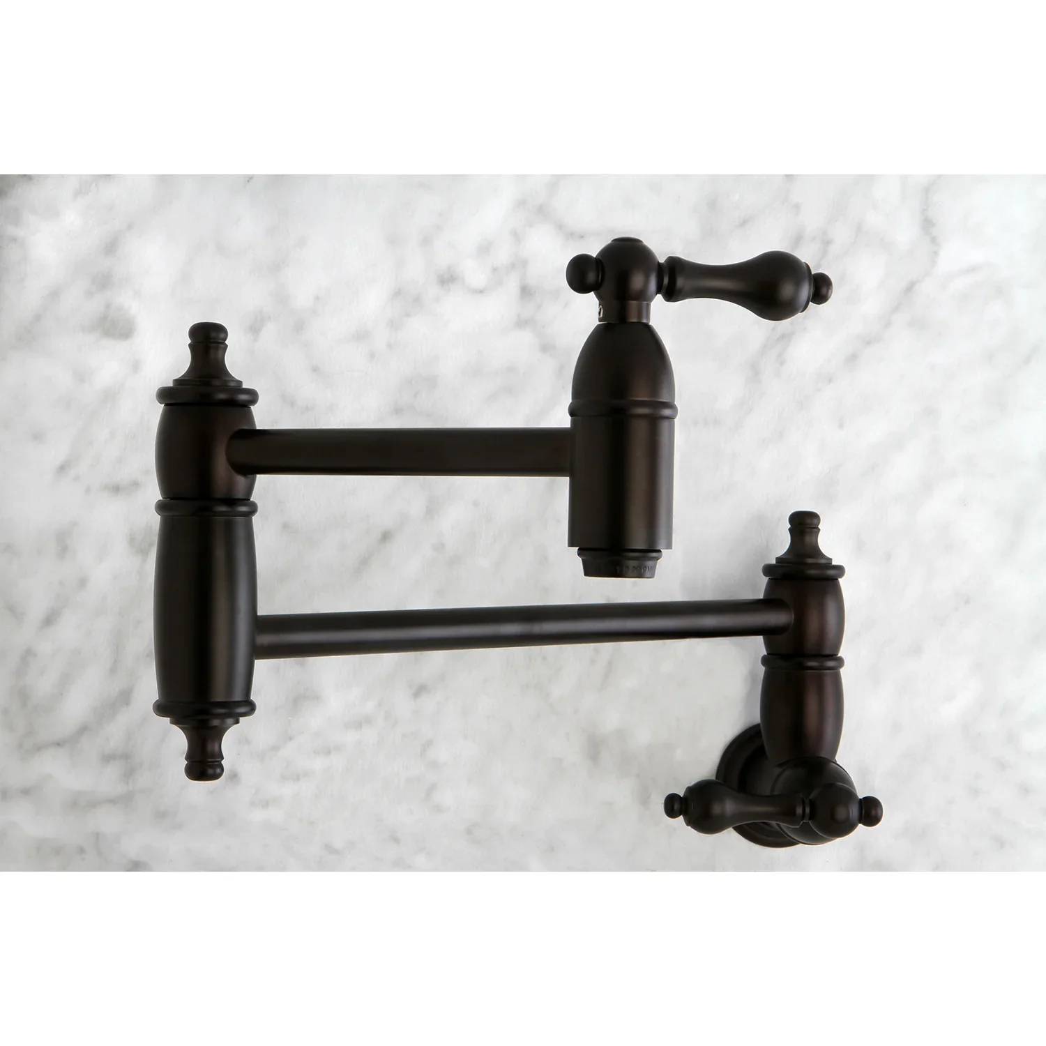 Kingston Brass Restoration Wall Mount Pot Filler Faucet, Oil Rubbed Bronze (KS3105AL) - Image 4