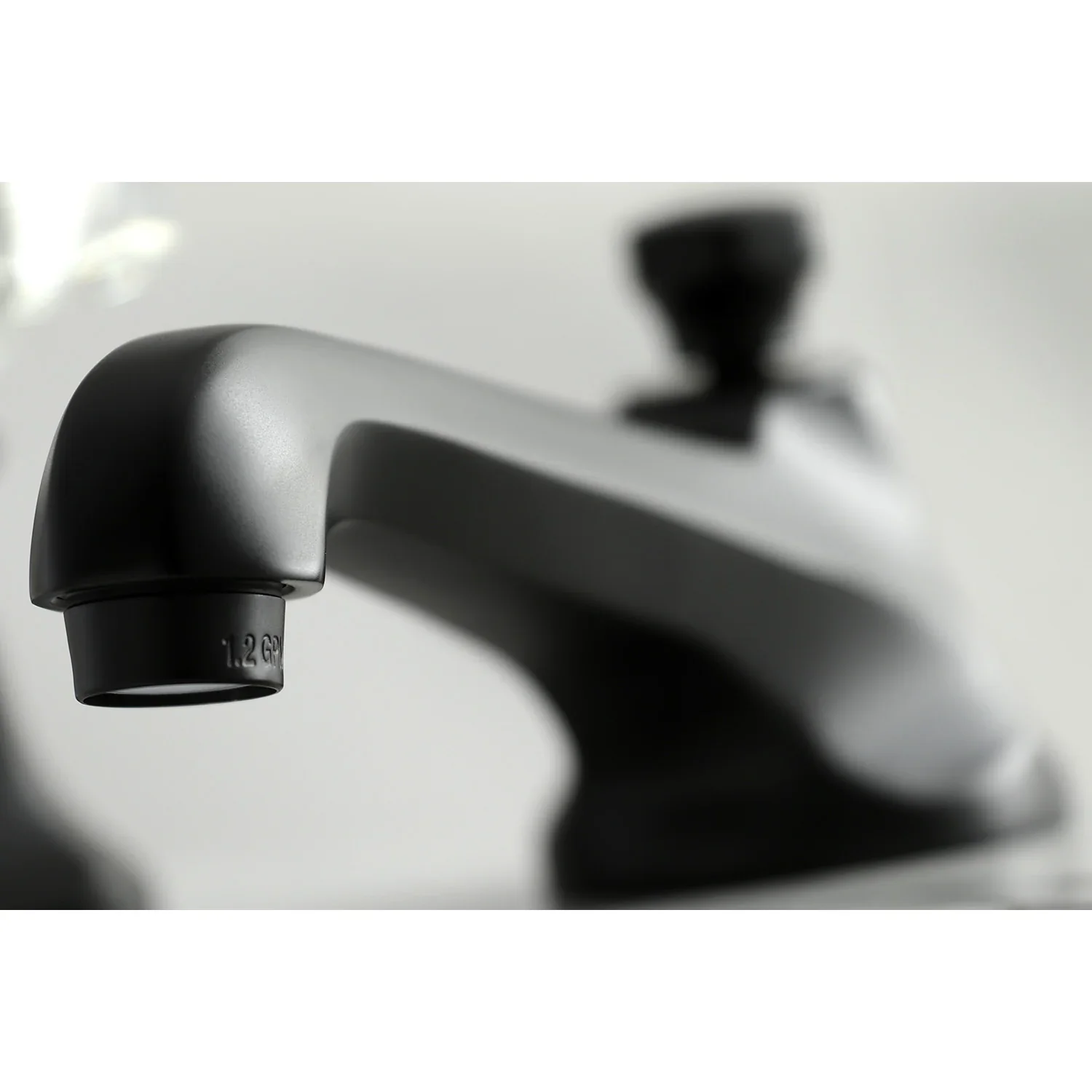 Kingston Brass Metropolitan Widespread Bathroom Faucet with Brass Pop-Up, Matte Black (KS4460BX) - Image 3