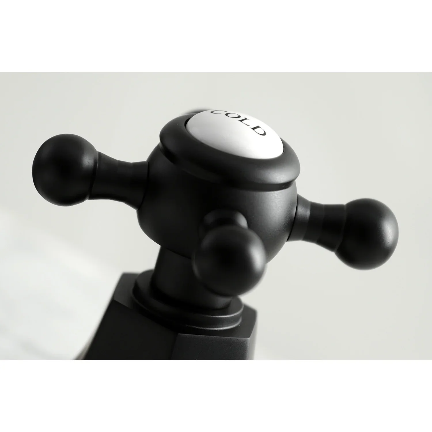Kingston Brass Metropolitan Widespread Bathroom Faucet with Brass Pop-Up, Matte Black (KS4460BX) - Image 4