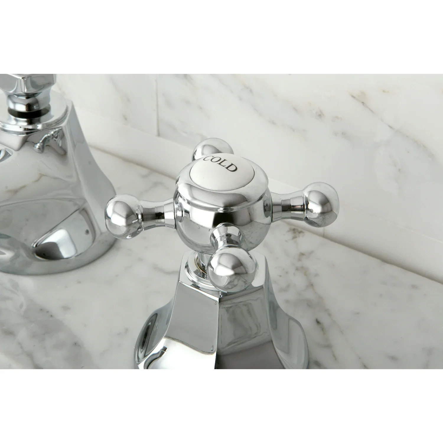 Kingston Brass Metropolitan Widespread Bathroom Faucet with Brass Pop-Up, Polished Chrome (KS4461BX) - Image 4