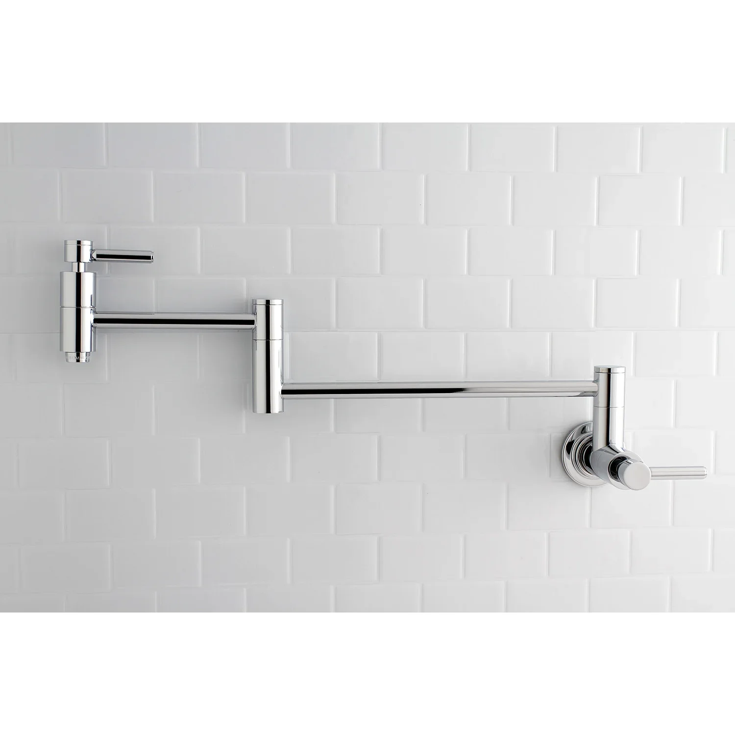 Kingston Brass Concord Wall Mount Pot Filler Faucet, Polished Chrome (KS8101DL) - Image 2