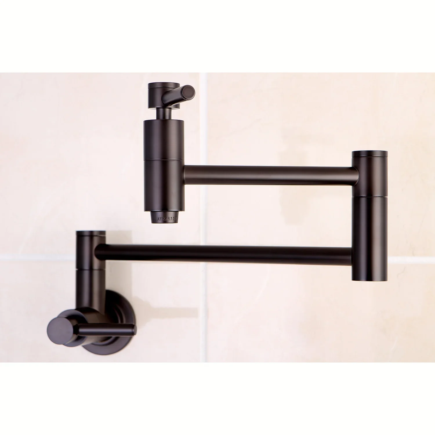 Kingston Brass Concord Wall Mount Pot Filler Faucet, Oil Rubbed Bronze (KS8105DL) - Image 3