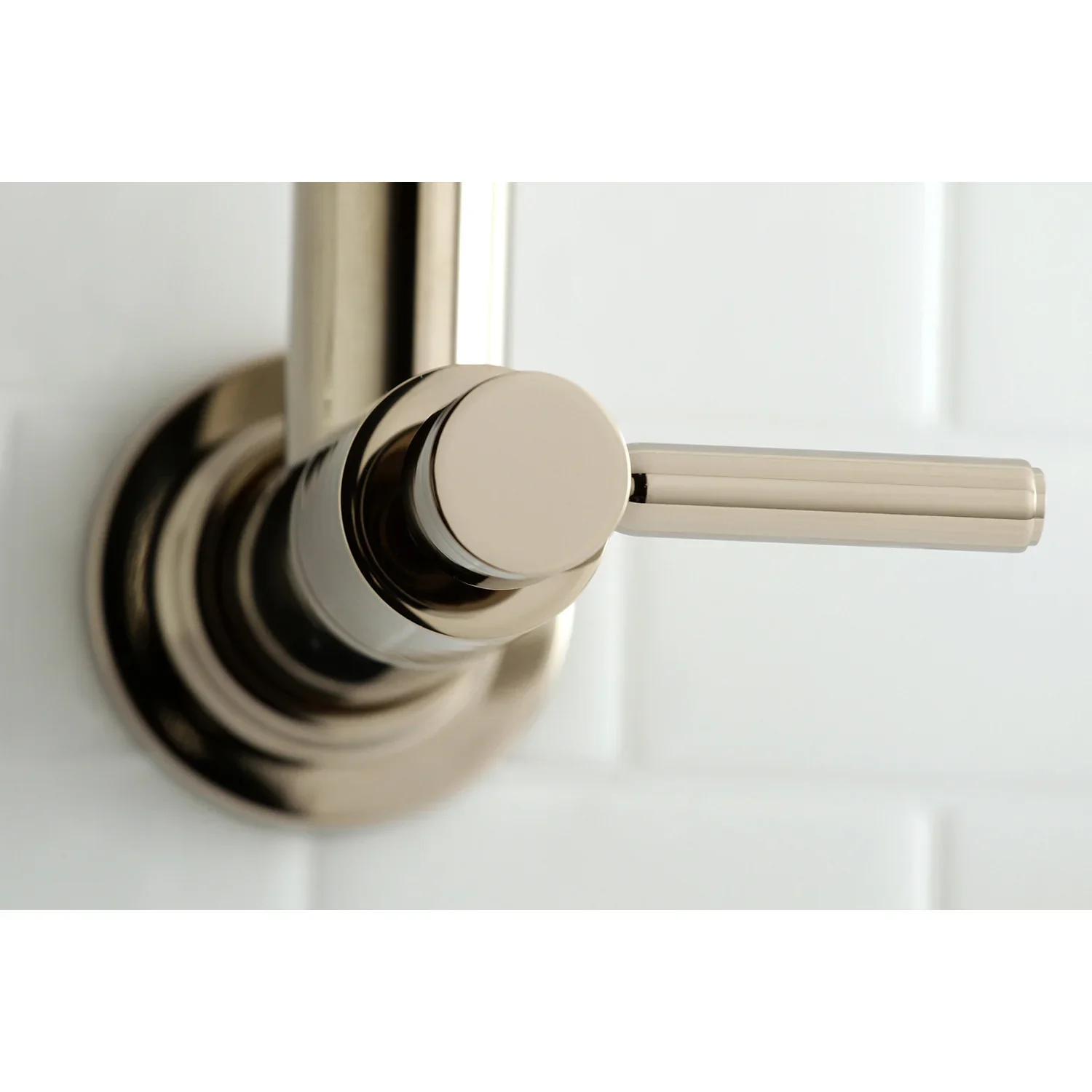 Kingston Brass Concord Wall Mount Pot Filler Faucet, Polished Nickel (KS8106DL) - Image 5