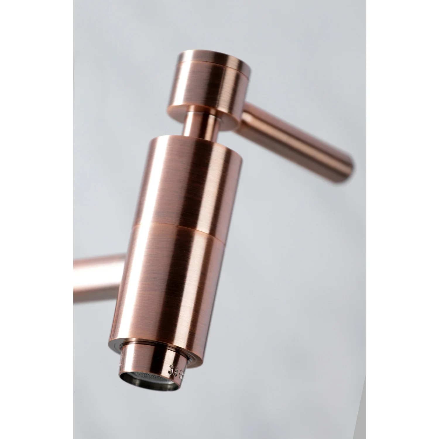 Kingston Brass Concord Wall Mount Pot Filler Faucet, Antique Copper (KS810DLAC) - Image 5