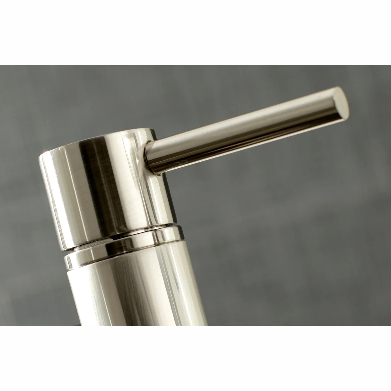 Kingston Brass Concord Bridge Kitchen Faucet with Brass Side Sprayer, Brushed Nickel (KS8288DLBS) - Image 9