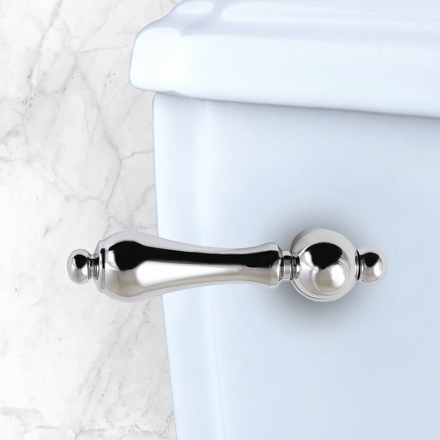 Kingston Brass Restoration Front Mount Toilet Tank Lever, Left/Right Installation, Polished Chrome (KTAL31) - Image 2