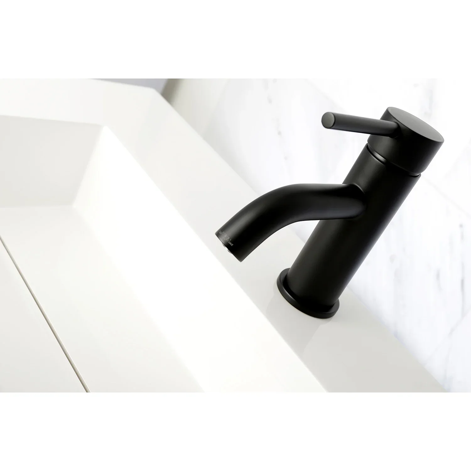 Kingston Brass Concord One-Handle Single-Hole Bathroom Faucet with Push Pop-Up Drain, Matte Black (LS8220DL) - Image 3