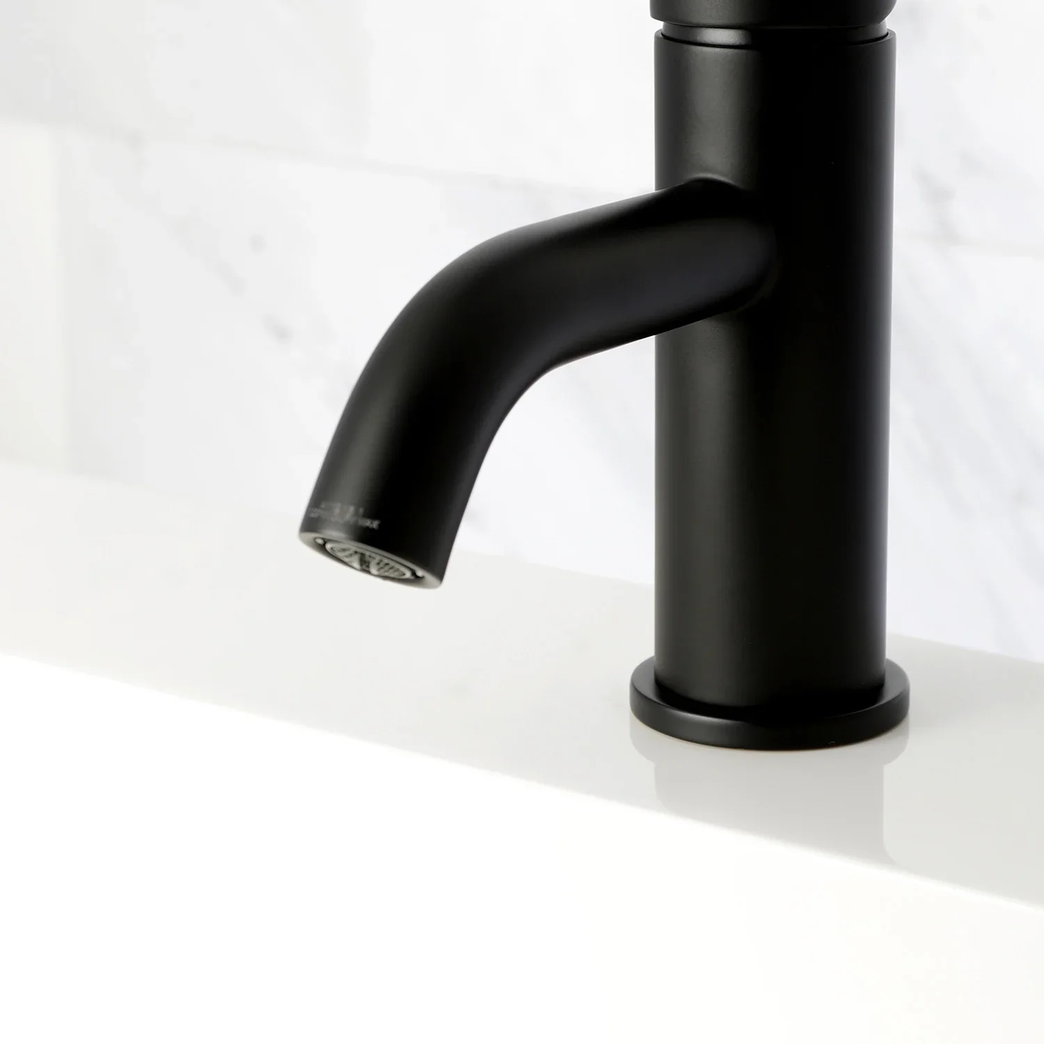 Kingston Brass Concord One-Handle Single-Hole Bathroom Faucet with Push Pop-Up Drain, Matte Black (LS8220DL) - Image 5
