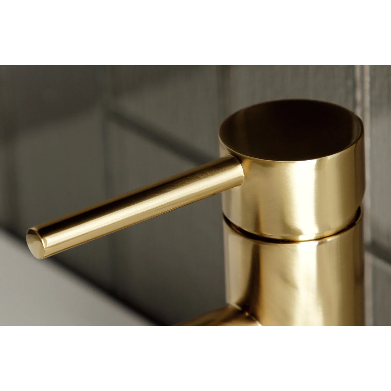 Kingston Brass Concord One-Handle Single-Hole Bathroom Faucet with Push Pop-Up Drain, Brushed Brass (LS8223DL) - Image 6