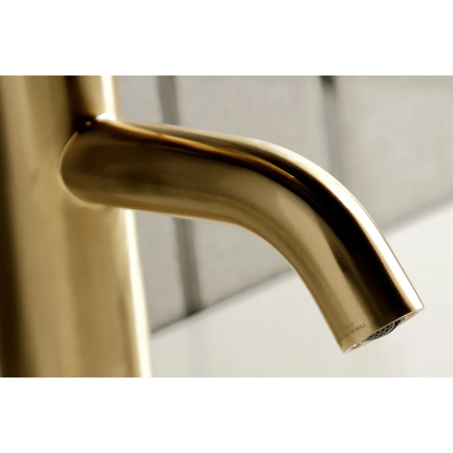 Kingston Brass Concord One-Handle Single-Hole Bathroom Faucet with Push Pop-Up Drain, Brushed Brass (LS8223DL) - Image 8