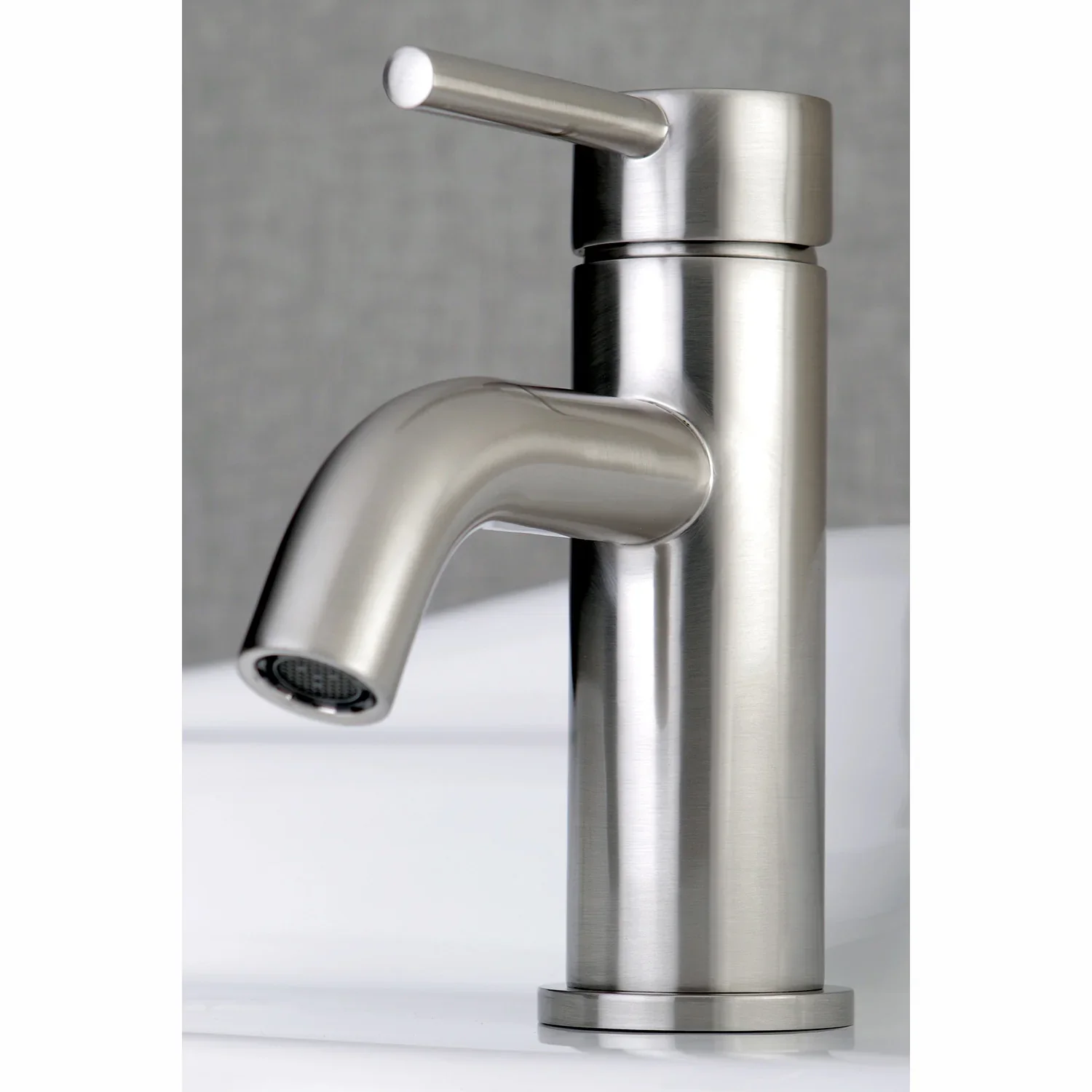 Kingston Brass Concord One-Handle Single-Hole Bathroom Faucet with Push Pop-Up Drain, Brushed Nickel (LS8228DL) - Image 3