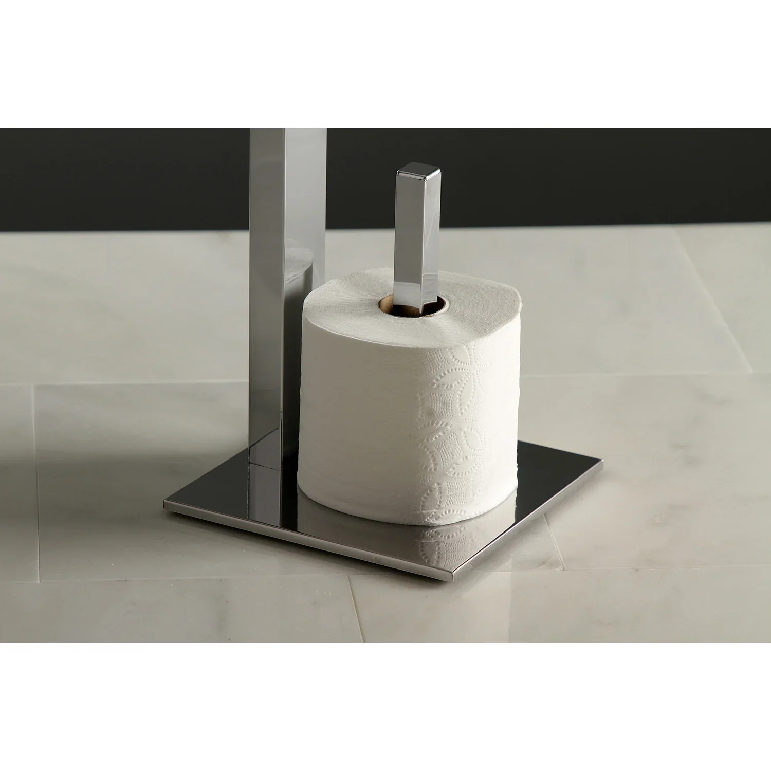 Kingston Brass Edenscape Freestanding Toilet Paper Holder with Storage Shelf, Polished Chrome (SCC8501) - Image 5