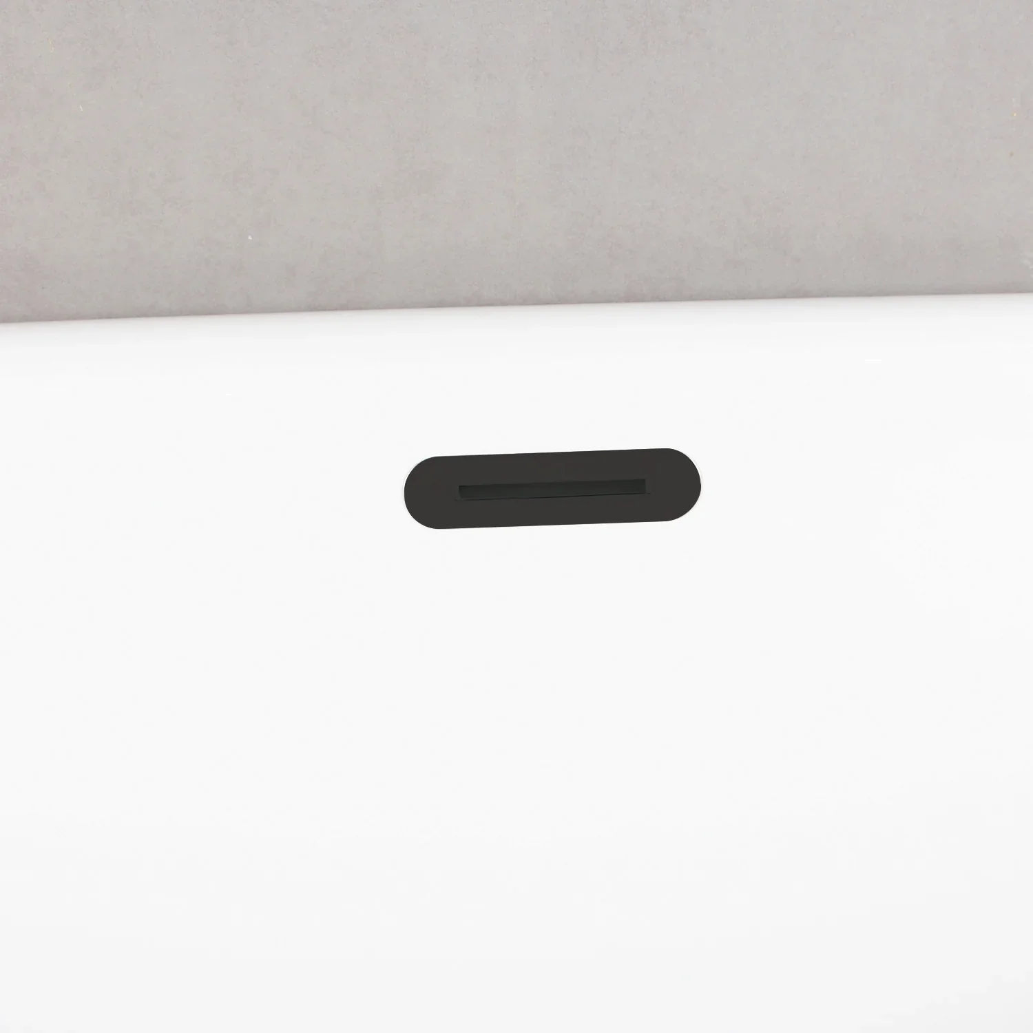 Kingston Brass 55" Acrylic Oval Double Ended Freestanding Tub with Drain, Glossy White/Matte Black (VT7DE552823C420) - Image 3